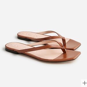 J.Crew - New Capri Thong Sandals in Saddle Leather